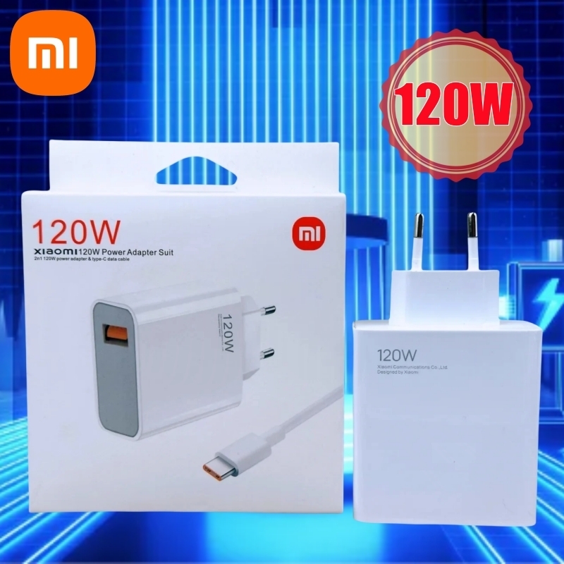 Оригинальное зарядное устройство Xiaomi Turbo Fast Charge 120 Вт, адаптер EU/US Hypercharge PD для смартфона Xiaomi POCO Redmi Note Black Shack