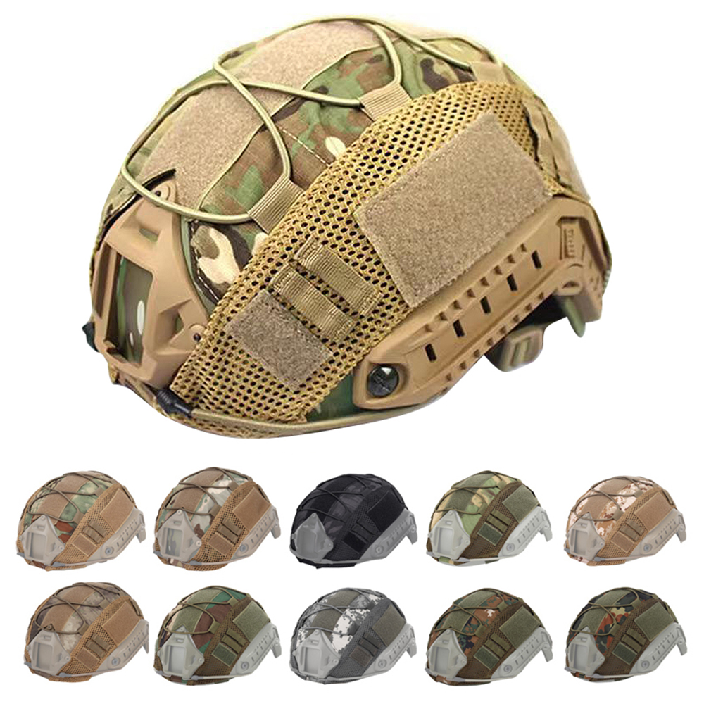 BOOIU FAST Taktische Helm Abdeckung Outdoor Jagd Schießen Wargame Airsoft Helme Tuch Camouflage Paintball Helm Zubehör