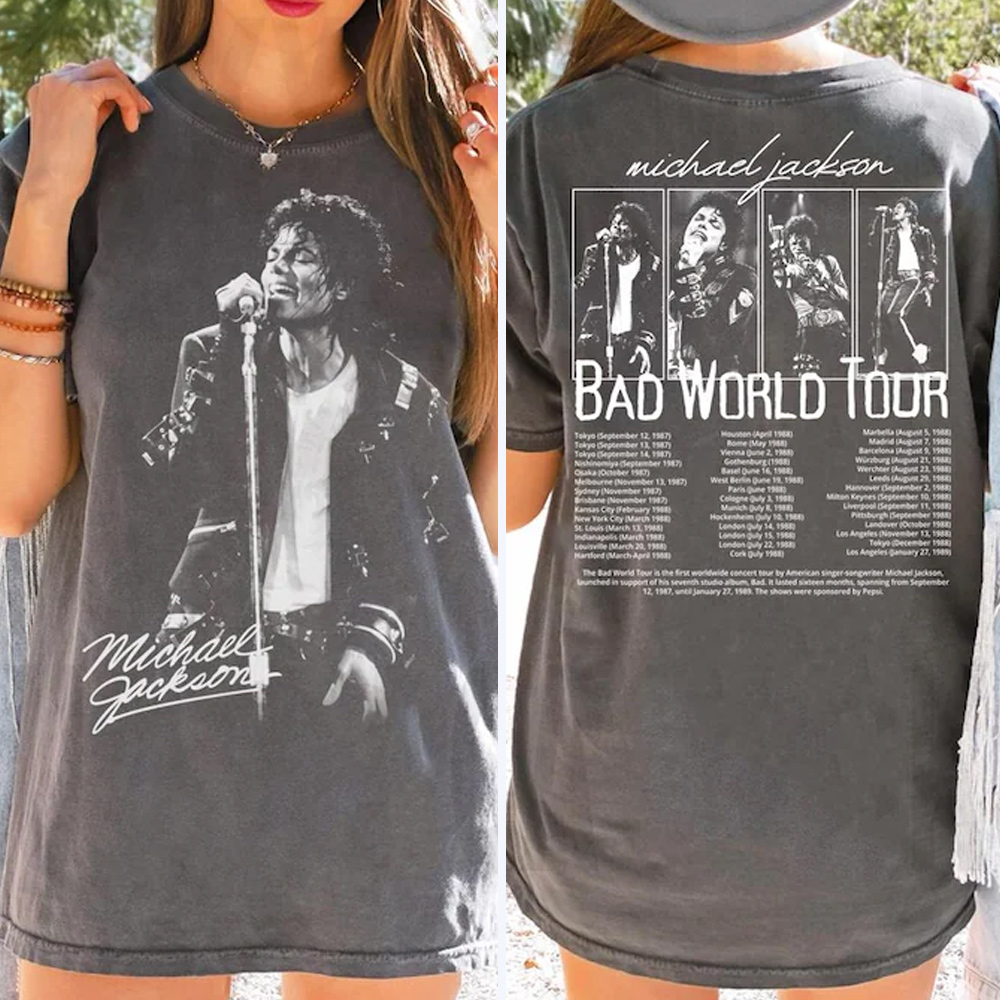 T-shirt con nuovo design di Michael Jackson per uomo e donna, abbigliamento estivo in cotone Y2K, maglietta a maniche corte con collo rotondo, regali per i fan