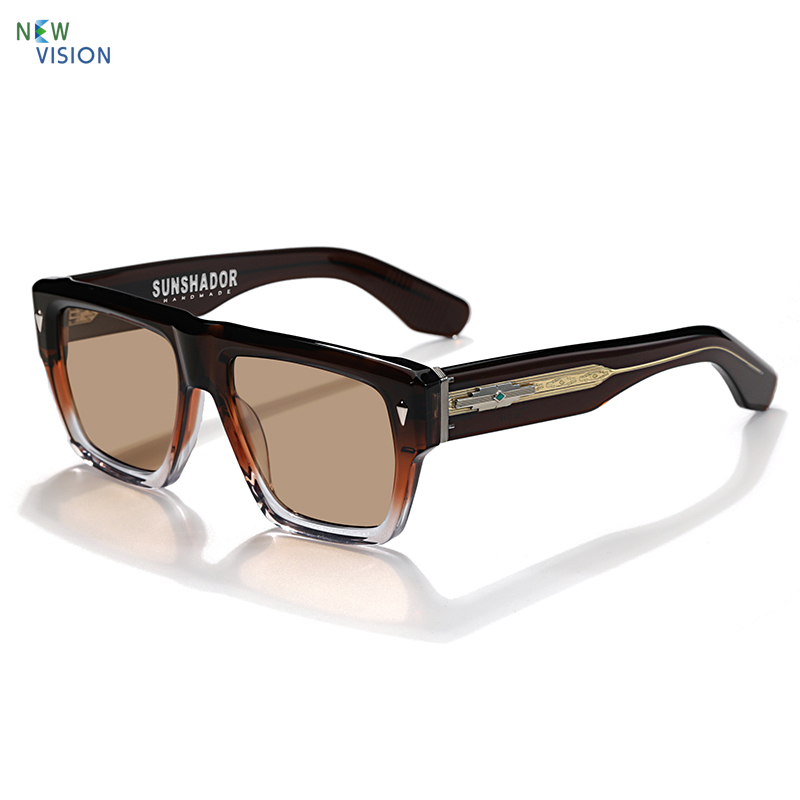 Nouvelles Lunettes de Soleil 2025 Homme Femme Acétate Carrées Tendance Marque Designer Extérieur Conduite UV400 Faites à la Main Qualité Supérieure Rétro