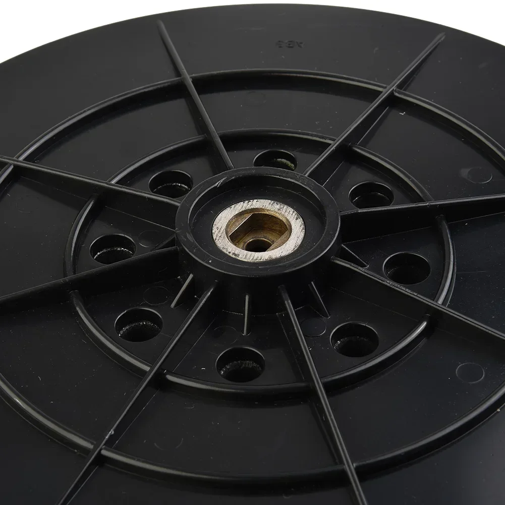 1 Stück 9 Zoll 215 mm 10 Löcher Backup-Schleifpad Klettverschluss Trockenbauschleifer Stützteller mit 6 mm Gewinde für staubfreie Schleifmaschinen