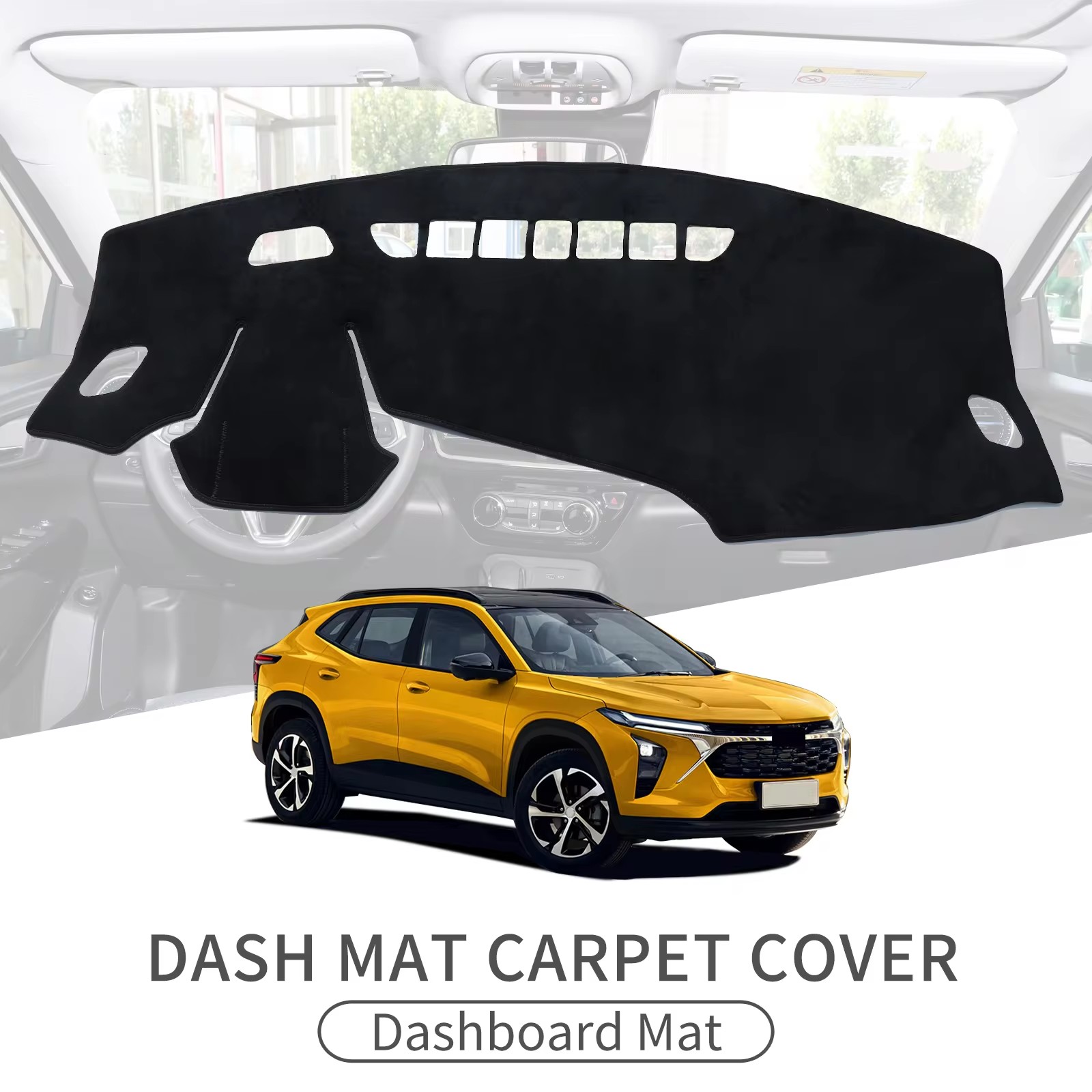 LUCKEASY для Chevrolet Trax 2024 2025: Коврик на приборную панель, защита от солнца, аксессуары для леворульных автомобилей