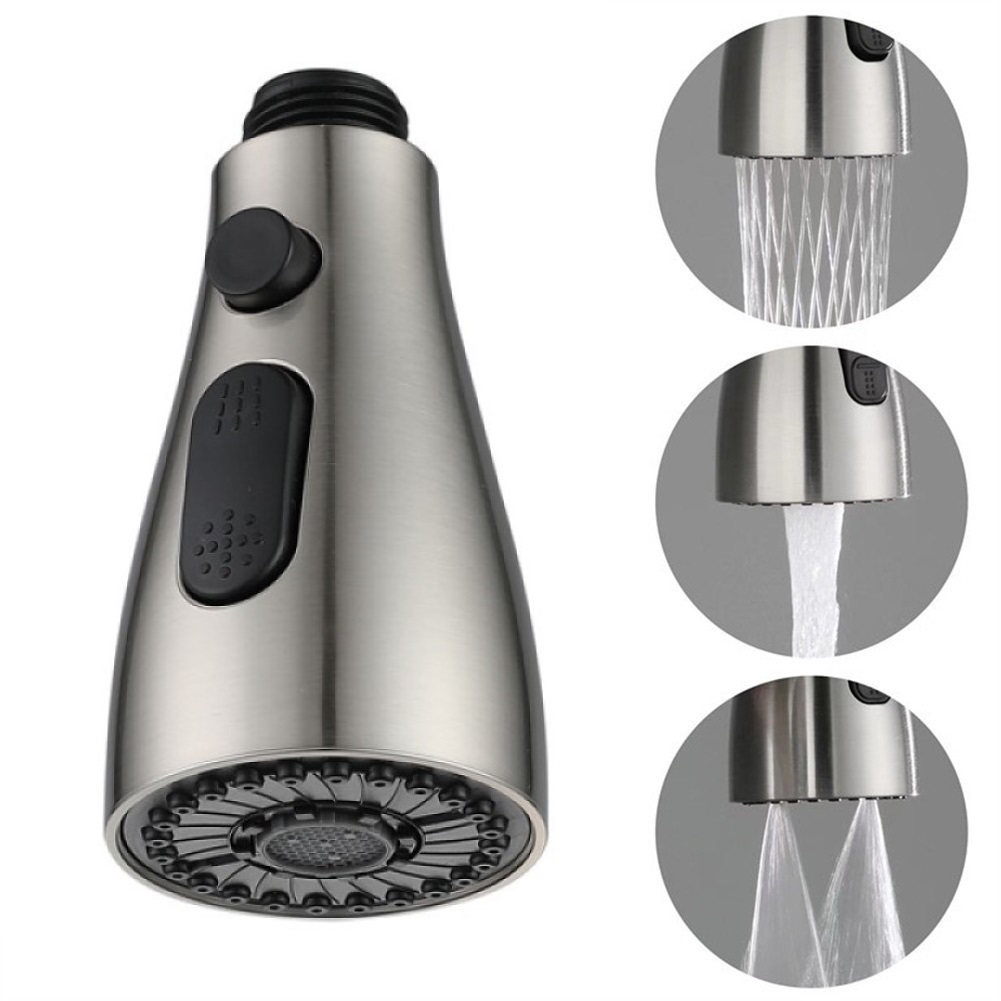 Küche herausziehbare Wasserhahn-Sprühdüse, 3 Modi, ABS, wassersparend, für Badezimmer, Waschbecken, Waschbecken, Dusche, Sprühkopf für 1/2 Zoll Anschluss