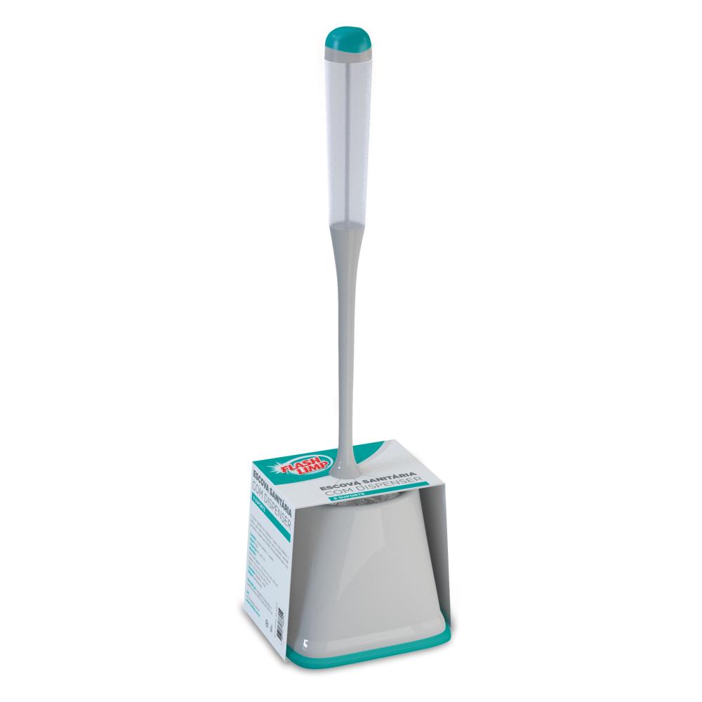 SANITARY BRUSH WITH DISPENSER AND FLASHLIMP SUPPORT