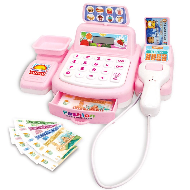 Simulação Compras Dinheiro Casa Brinquedos Jogo Eletrônico Iluminação E Efeitos Sonoros Brinquedos Caixa Do Supermercado