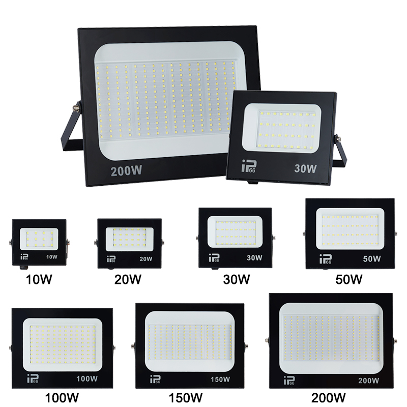 Projecteur de projecteur LED 200W, éclairage extérieur 6500k, étanche IP66, pour mur, Garage, gymnastique, rue, 220V