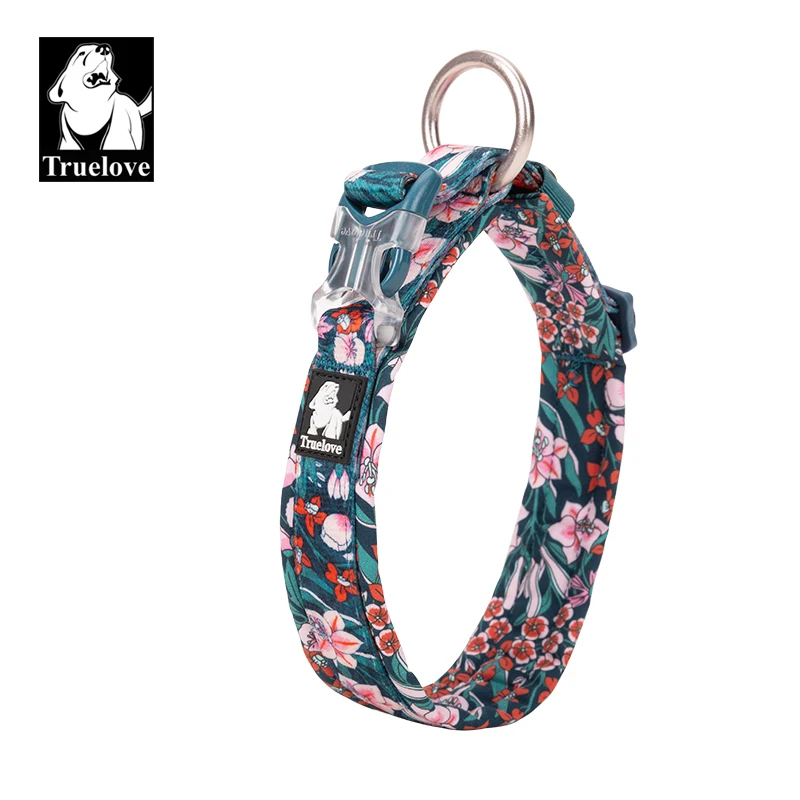 Truelove Floral Pet Collar Najlepsza wyściełana poduszka komfortowa Kamuflaż Małe średnie i duże psy i zwierzęta biegające na świeżym powietrzu TLC5273