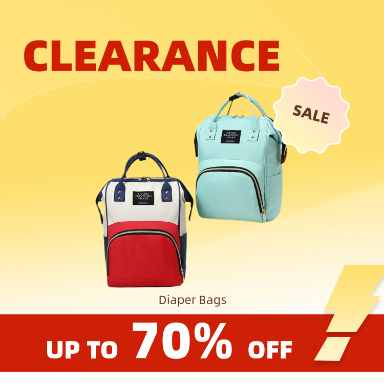 Clearance_1 bolsa de mamãe multifuncional portátil, bolsa de fraldas, mochila, bolsa térmica para mamãe_Visagens contínuas