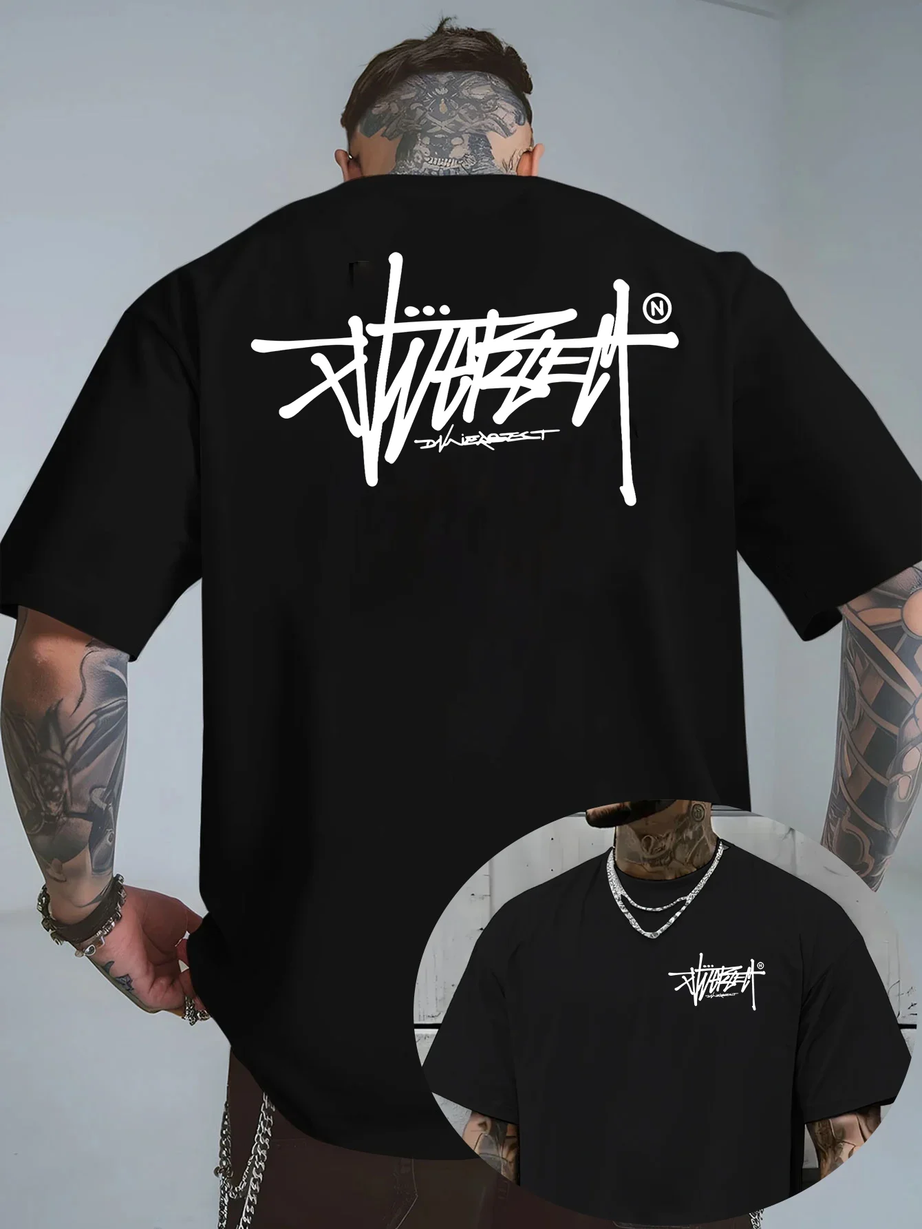 Camiseta de Hombre 2026, Estilo Urbano, Nueva Tendencia, 100% Algodón Puro de Alta Calidad, Ideal para Deportes y Ocio al Aire Libre, Manga Corta