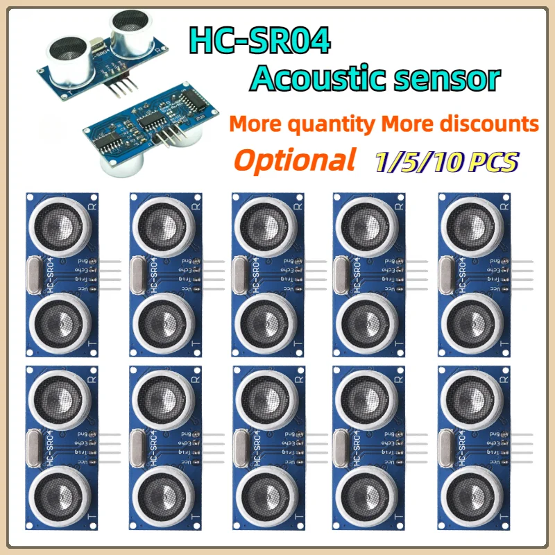 1-10PCS HC-SR04 Neue Version Ultraschall Sensor HCSR04 Ultraschall Welle Detektor Entfernung Modul HC SR04 Abstand Sensor für Arduino