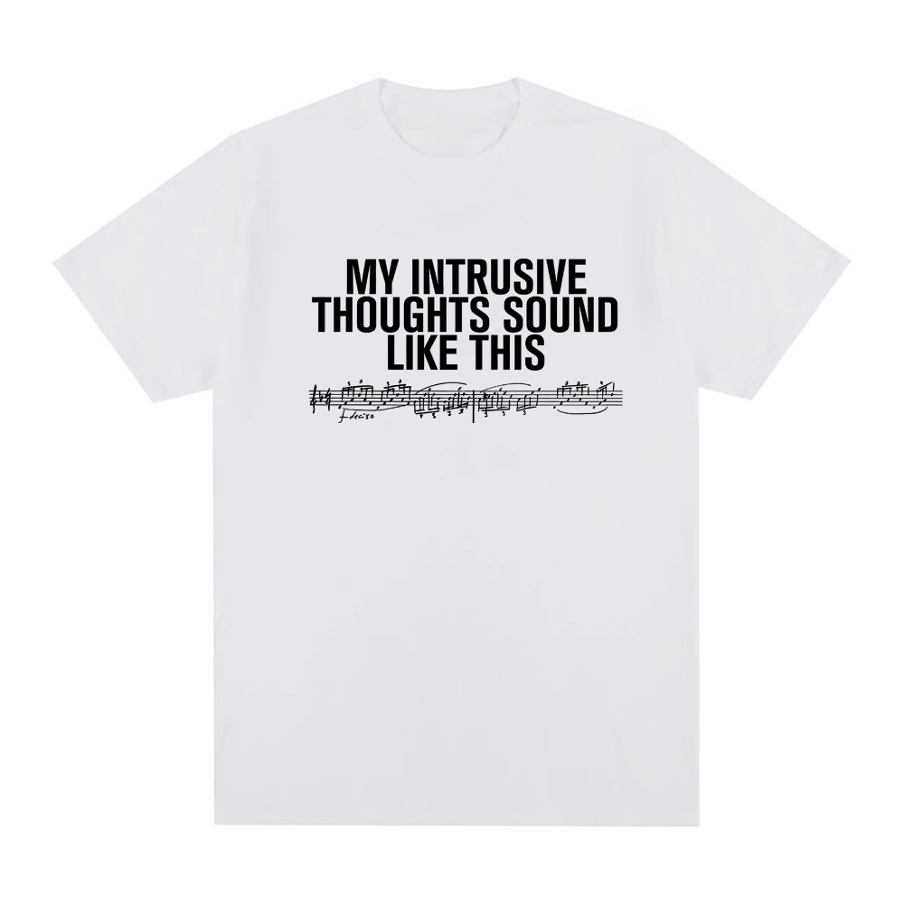 INTRUSIVE THOUGHTS BABY TEE 2026 nieuwe stijl ROSALIA Hetzelfde als officiële website Hoge kwaliteit T-shirt 100% katoen Zachte ronde hals