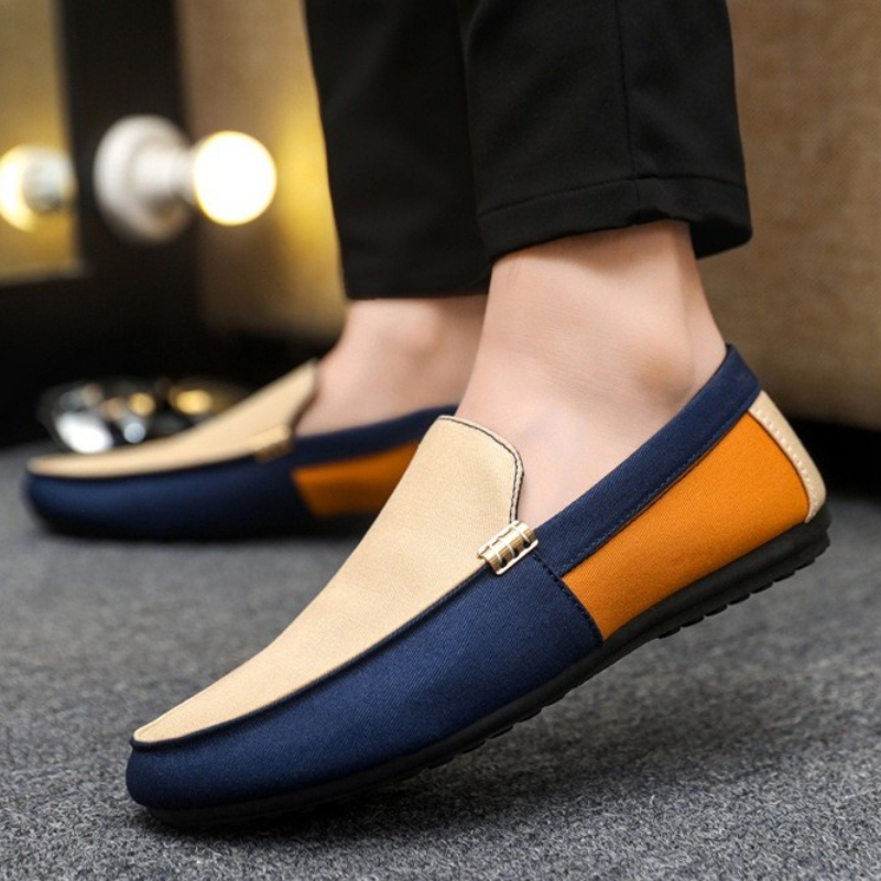 Fashion spring  summer men's casual single shoes breathable one foot lazy shoes driving shoes large men's shoes