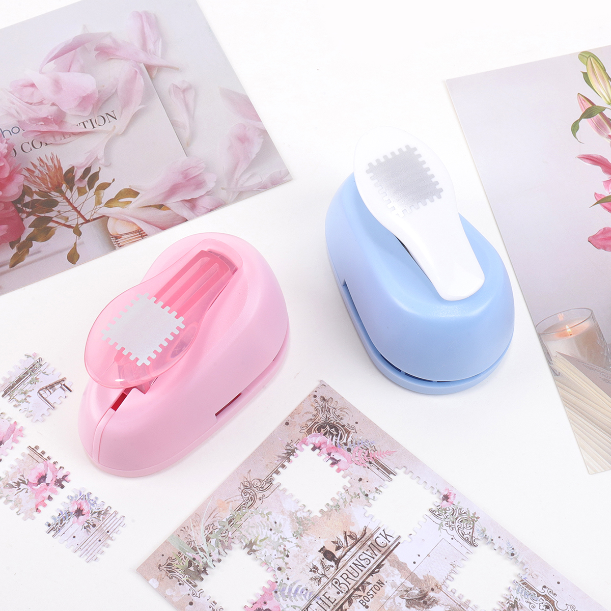 Embosser de sellos de acción de palanca portátil, perforador de agujeros de álbum de recortes de envío rectangular para manualidades DIY, suministros para álbumes de recortes hechos a mano