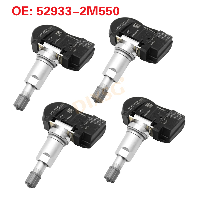 4 шт. 529332M550 Датчик давления в шинах для Hyundai Accent Elantra Equus Sonata Kia Optima Sorento Soul 52933-2M550 TPMS 315MH