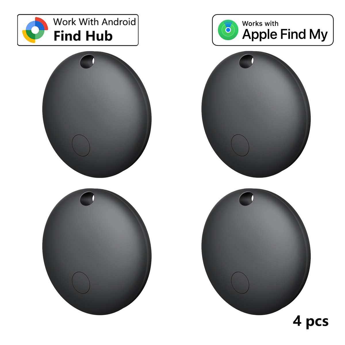 Мини-GPS двойной системный трекер для Apple Find My/Android Google Find Hub App Item Finder сумка/ключ локатор умный Bluetooth-трекер