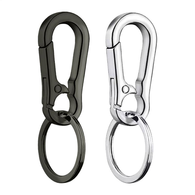 car Keychain Anti-Lost Zinc Alloy auto Key Chain With KeyRing Gourd Buckle Carabiner Keychain Car Key Ring  Hanging Buckle