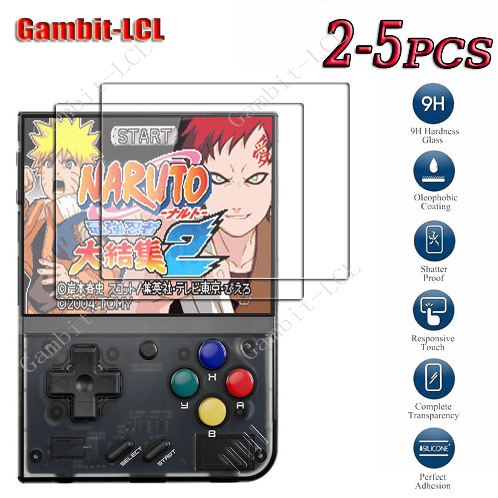 2-5PCS 9H HD Original Tempered Glass For MIYOO Mini V4  Handheld Game Console MIYOOMini MiniV4 Plus Screen Protector Cover Film