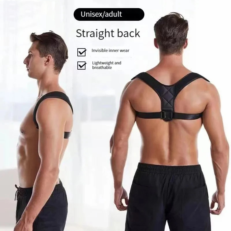 เข็มขัดแก้ไขท่าทางหลังค่อมป้องกันการแก้ไขท่านั่ง Unisex Breathable Body Shaping