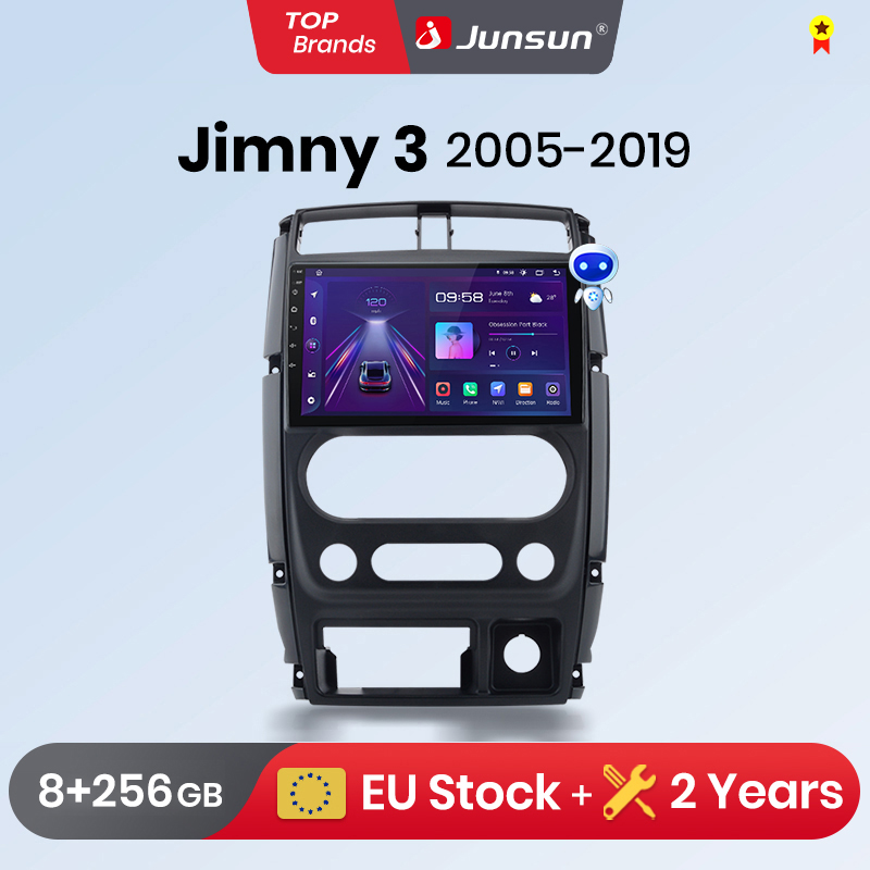 Junsun Беспроводная Автомагнитола CarPlay Android для Suzuki Jimny 3 2005-2019 GPS интеллектуальные системы стерео мультимедийный автомобильный радиоприемник