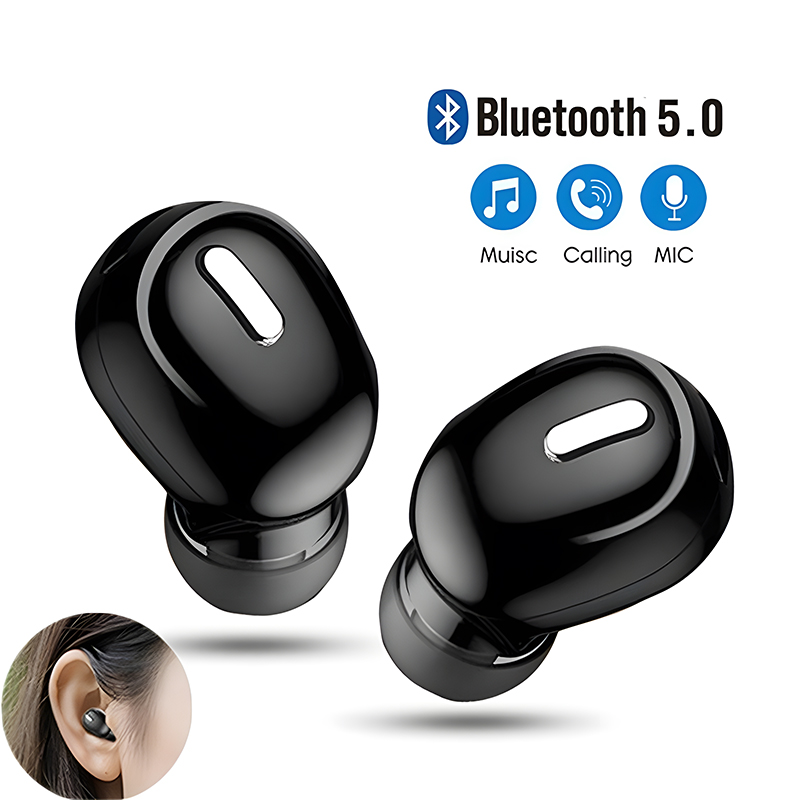 Nouveaux écouteurs sans fil Bluetooth 5.0 casque avec micro dans l'oreille sport étanche TWS écouteurs Bluetooth mains libres casque unique