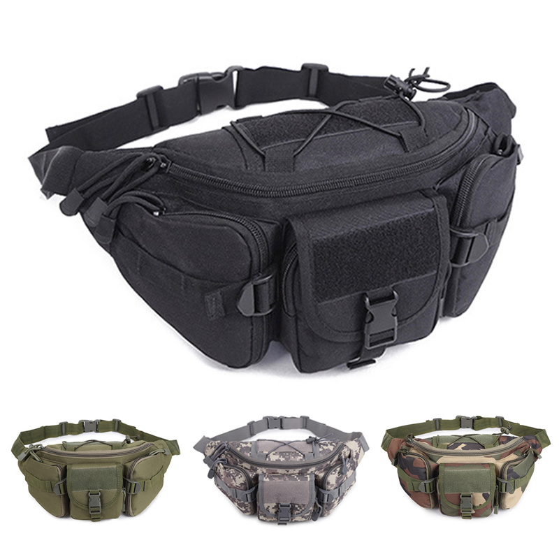 Outdoor Taille Tasche männer Taktische Wasserdichte Molle Camouflage Jagd Wandern Klettern Nylon Handy Gürtel Pack Kampf Taschen