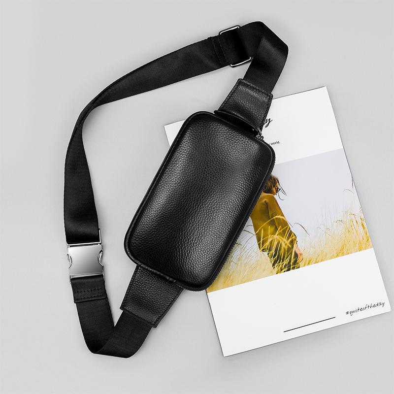 Lederen heuptas heuptasje voor heren dames buiten reizen sport hardlopen wandelen wandelen slanke mobiele telefoon portemonnee taille portemonnee etui
