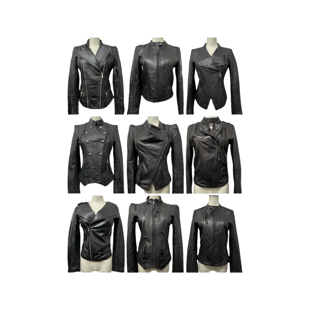 Vintage eepskin Real Leather Medium Length Women's Jaet Hepburn Sle Spring Autumn Zipper Slim Fit Long Sve Coat