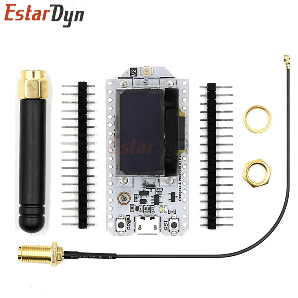 Estardyn ESP32 LoRa Development Board SX1276 868MHz 915MHz 0,96" OLED-display WiFi Bluetooth Combo IoT-knooppunt