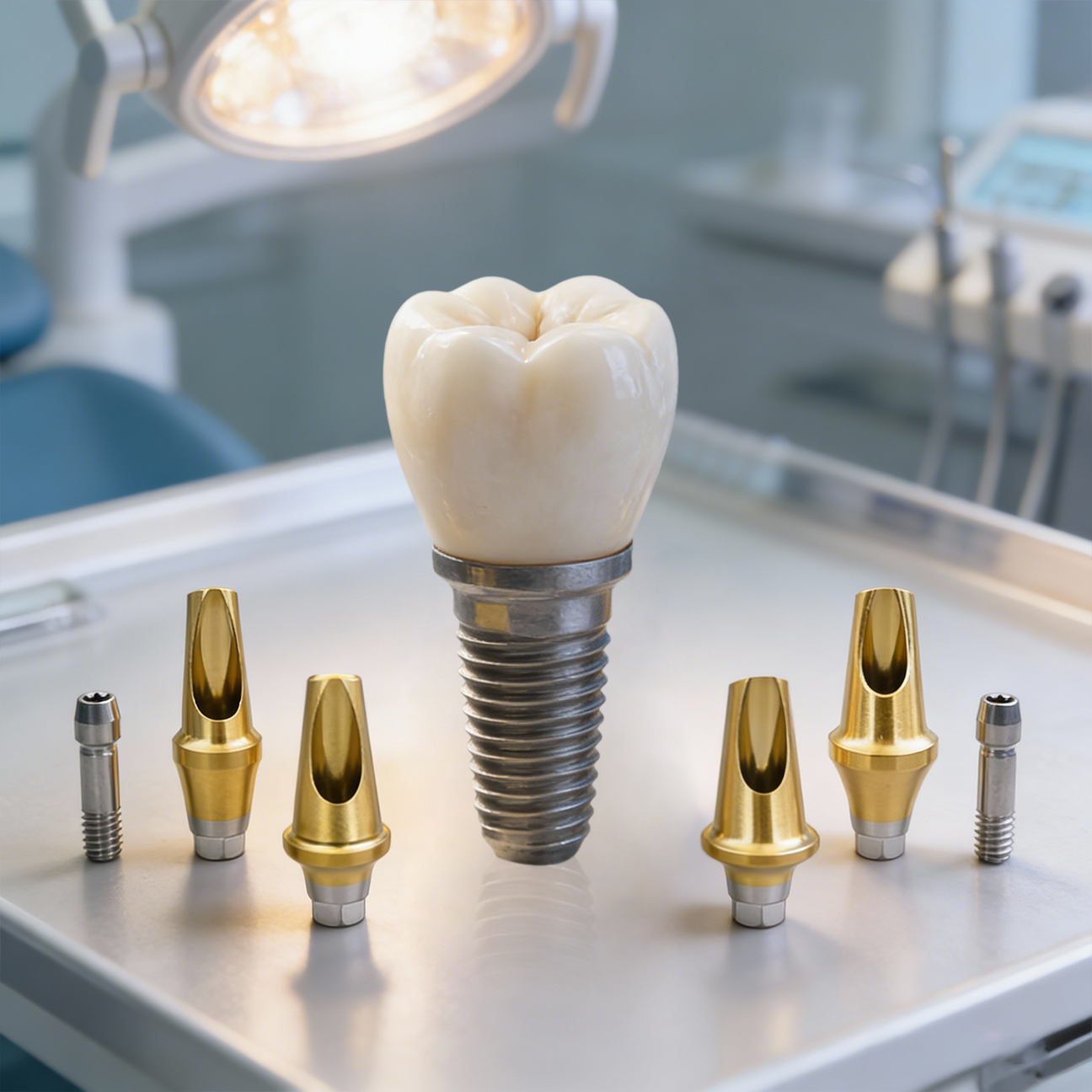 Mini-platform Regular Hex Titanium Alloy Transfer Abutment Size 5 (Fit for Osstem Implant System)