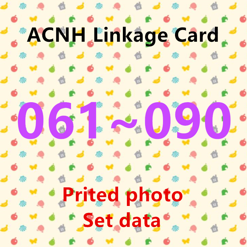 (061 to 090) ACNH NTAG215 NFC Printing Card Work for NS Games Series 1 Standard Card