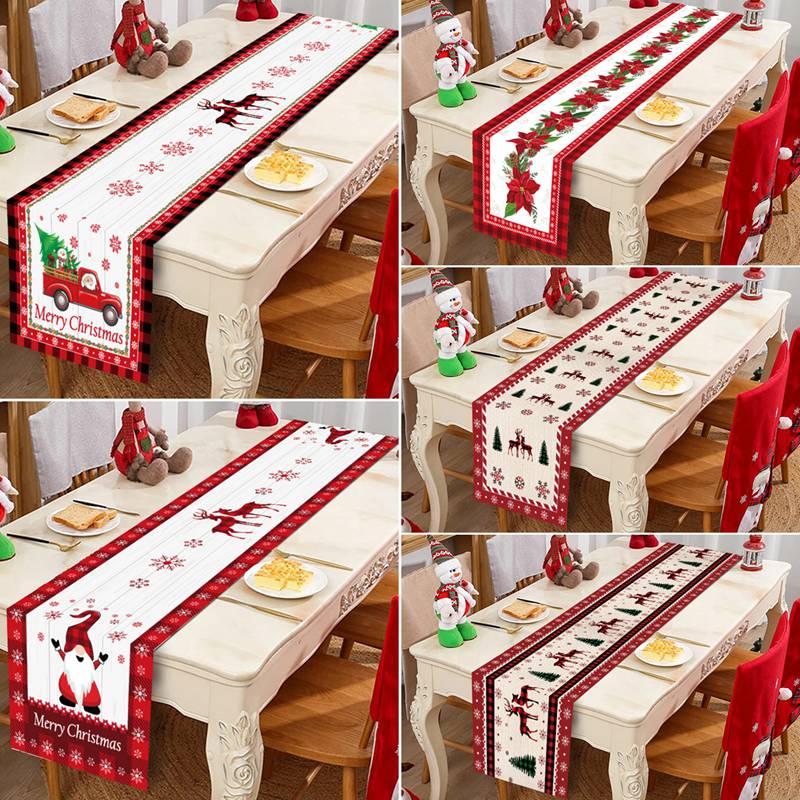 Toalha de mesa de Natal para decoração de casa, mesa de cozinha, feliz ano novo, 2023, 2023