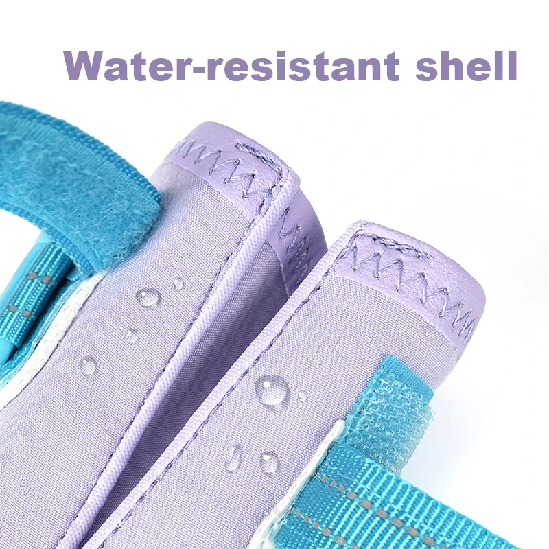 Botas para Cães Winhyepet com Pequenas Imperfeições, Calçados Quentes para Animais de Estimação, Impermeáveis e Antiderrapantes, 4 Peças para Caminhadas e Viagens