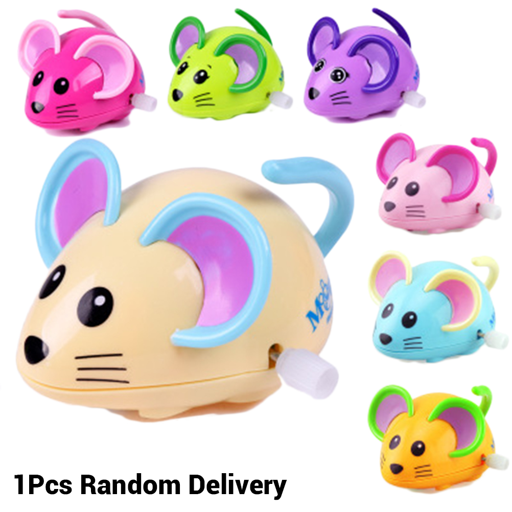 1 Stück Cartoon-Ratten-Aufziehspielzeug mit Laufkette, kleines Uhrwerkspielzeug, erstes schönes Ratten-Maus-Spielzeug als Geschenk