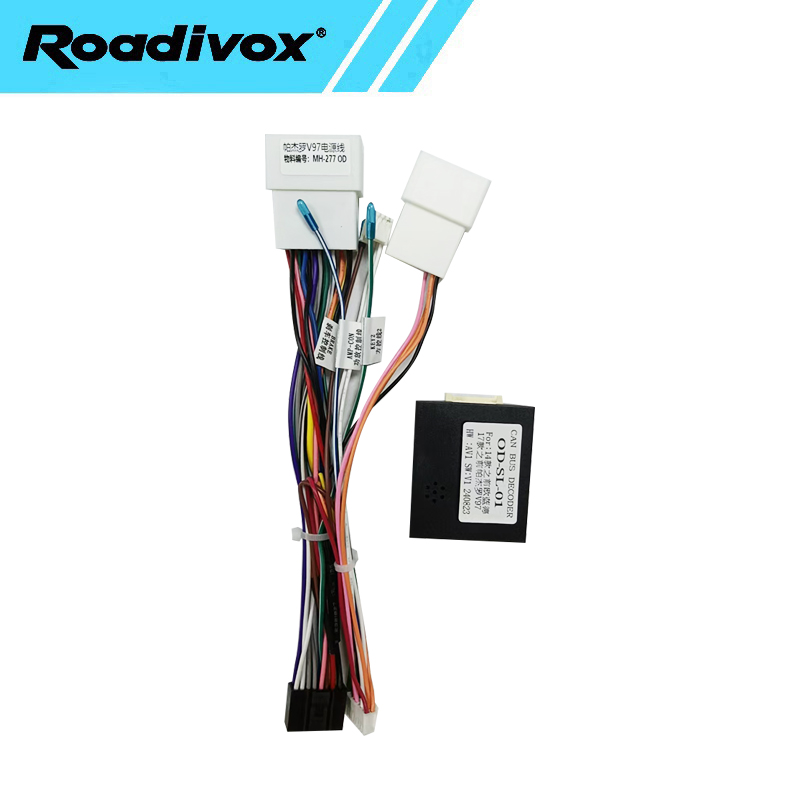 Decodificador Canbus para Rádio Automotivo Android para Mitsubishi Pajero Sport 2 L200 Triton Conector de Cabo de Alimentação de 16 Pinos