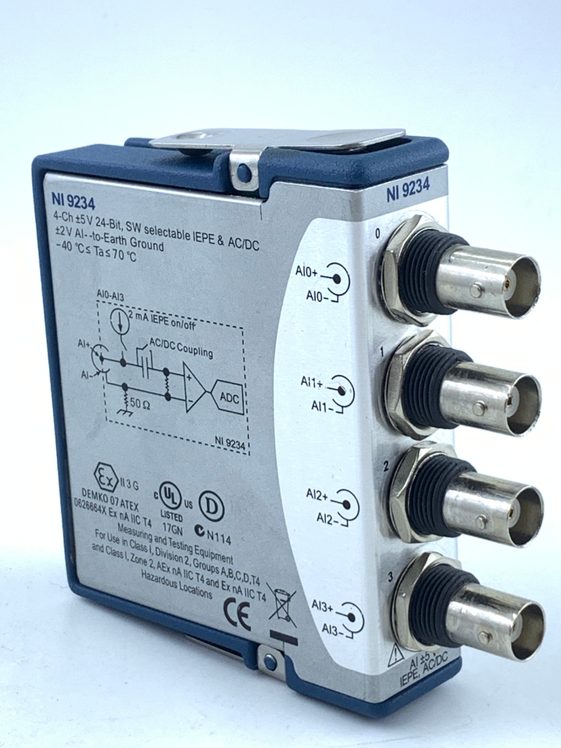National Instruments NI 9234 cDAQ IEPE Sound & Vibration Input Module.900usd