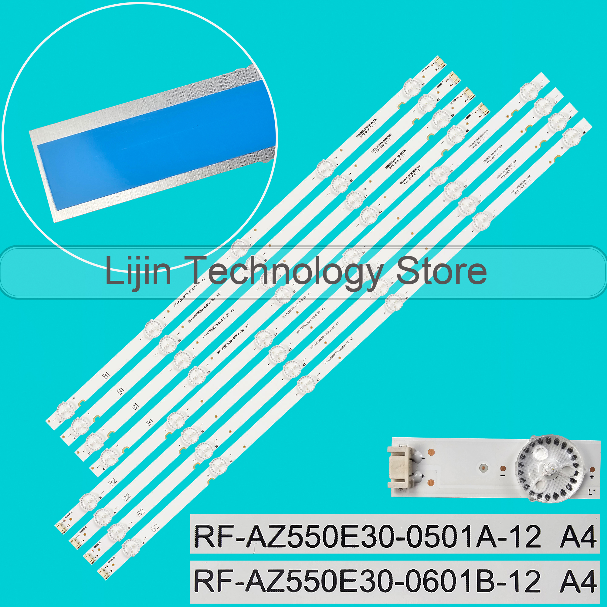 Pasek podświetlenia LED do RF-AZ550E30-0601B-12 0501A A4 SDL550WY LD0-910 LC550EGJ SK A4 55UJ6000 55UJ620V 55M9 55UJ6200 55UJ6300