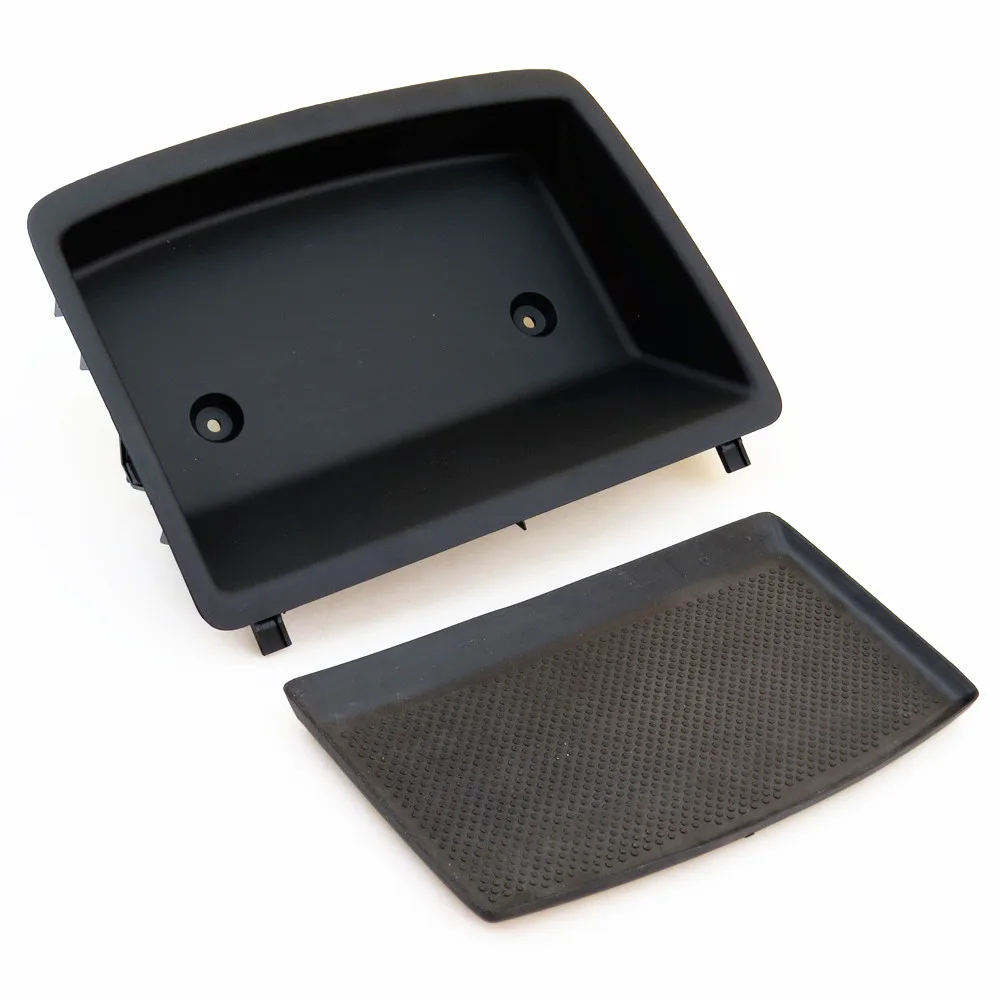 RWSYPL nero ABS cruscotto detriti vassoio scatola di immagazzinaggio per VW Jetta 5 Golf 5 MK5 MKV coniglio 1K0 857 921 D 1K0 858 719 C 1K0857921D