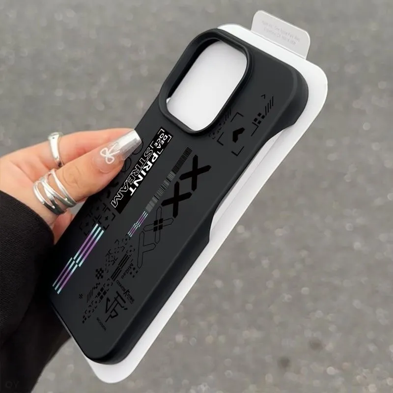 Graffiti CS-GO Fashion Half Pack Soft für iPhone Hülle 16 15 14 13 12 11 Pro Plus Anti-Drop stoßfestes Telefon Y2K Cool INS Cover