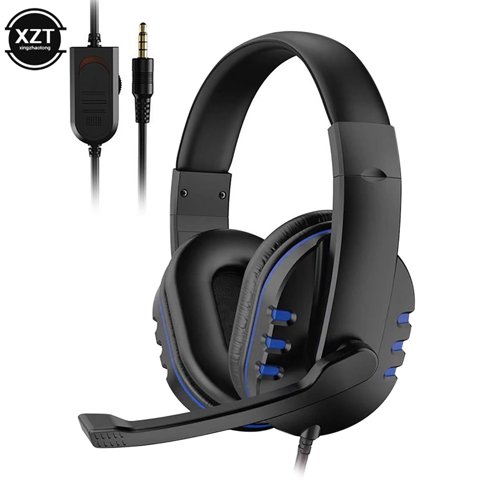 Auriculares para juegos por cable, auriculares para jugadores con micrófono para PC, ordenador portátil, PS4, PS5, Play Station 4, 5, tableta Nintendo Switch