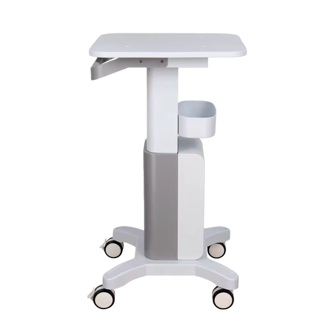 Carrinho Odontológico Multifuncional com Rodas Silenciosas e Freio, Carrinho Médico com Capacidade de Carga de 200 Lbs para Organizador de Equipamentos de Laboratório e Salão de Beleza