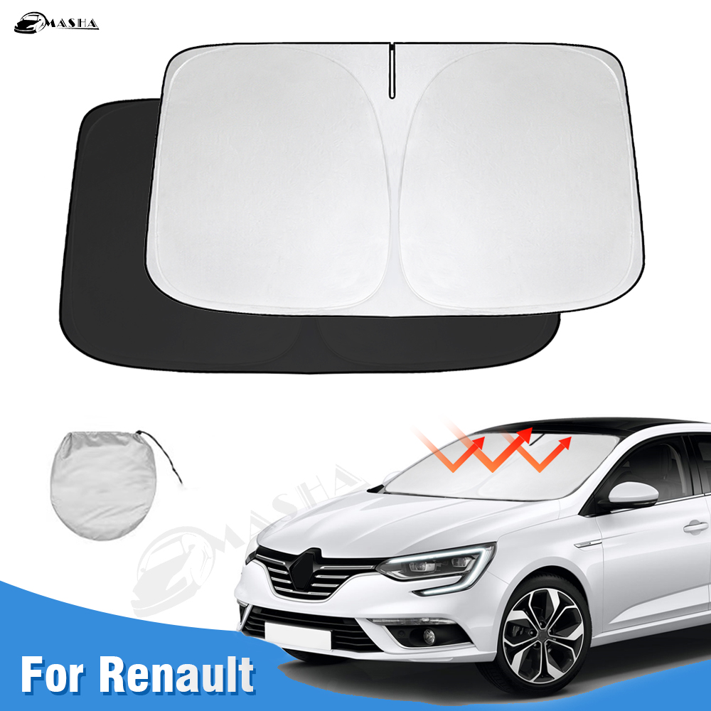 Parabrezza parasole per Renault Megane 2 3 4 2015-2019 2020 2021 copertura parasole per auto protezione parasole pieghevole blocchi raggi UV