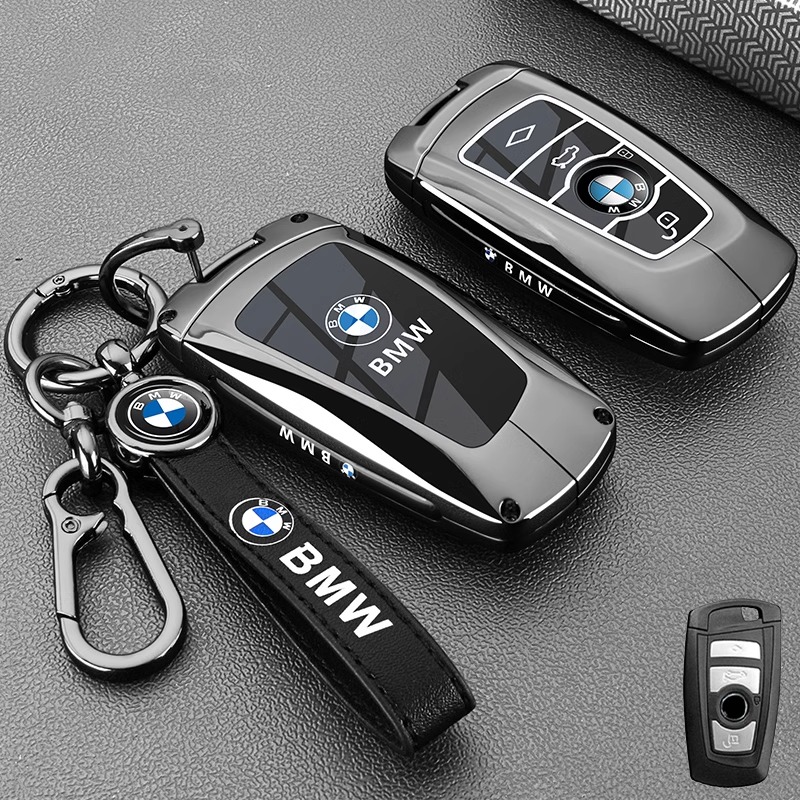 โลหะผสมโลหะรถ REMOTE Key กรณีฝาครอบ SHELL สําหรับ BMW F30 F20 F10 F18 F22 F01 X3 X4 F06 F02 M3 M5 Auto พวงกุญแจอุปกรณ์เสริม