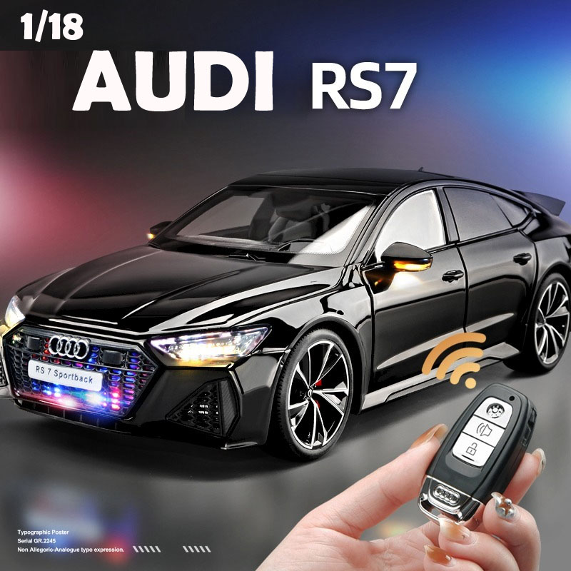 Официальная лицензия 1:18 AUDI RS7 Sportback, модель автомобиля из сплава, коллекционные предметы, миниатюрный домашний декор, подарок бойфренду на день рождения