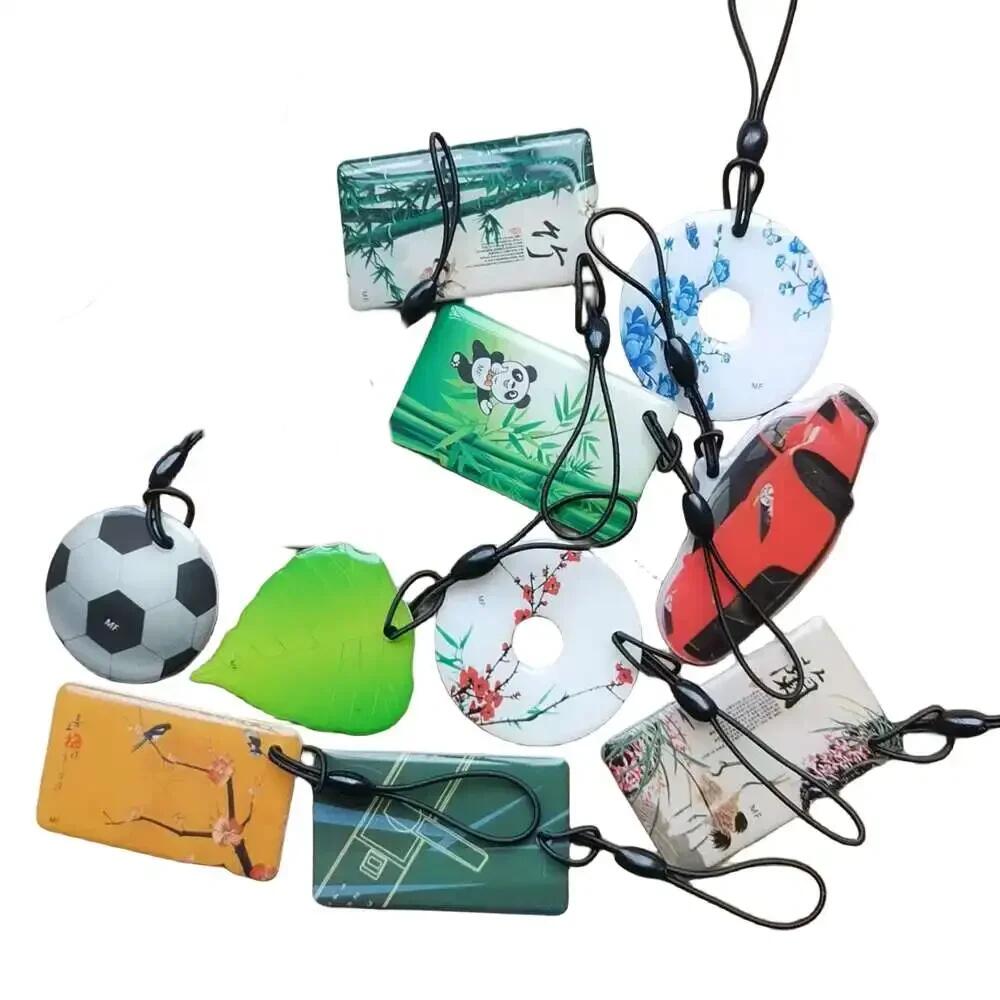 1Pcs UID 13.56MHz Rewriteable RFID IC NFC Tag Keyfobs  0 Block Changeable S50 Keychain Used for Duplicator  Access Control Card
