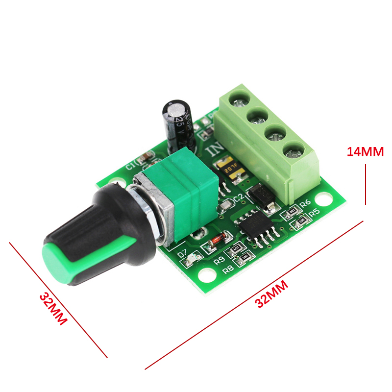 1.8V 3V 5V 6V 12V 2A PWM Dc Motor Speed Controller Variable Speed Regulator Governor Switch,Switch Function 1803BK