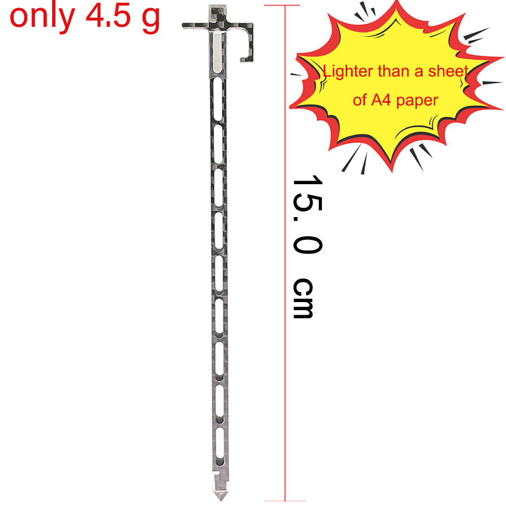 Новое изобретение, палатка Peg 5,9 дюйма, 15,0 см, 5,0 г/шт., Ультралегкая углеволоконная композитная стойка из титанового сплава для гвоздей