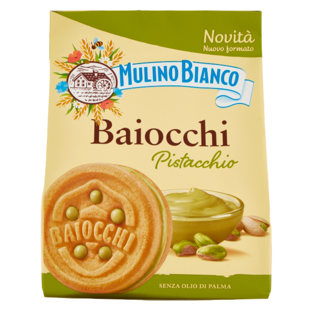 Baiocchi Gefüllte Pistazienkuchen 240g - Mulino Bianco