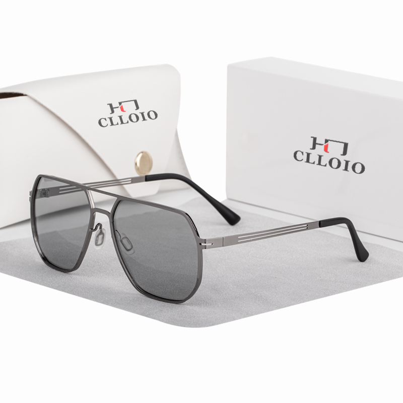 CLLOIO Vintage Polarisierte Sonnenbrille Männer Klassische Driving Shades Sonnenbrille Vintage Reise Angeln Sport Brille Radfahren Brille