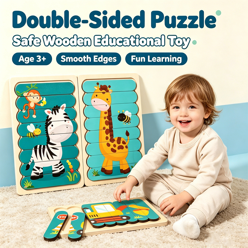 Montessori Toys 2 Years Wooden Puzzles for Kids Child Baby Learning Education Child Game Montessori 3D Puzzle Children's 2 3 Yea