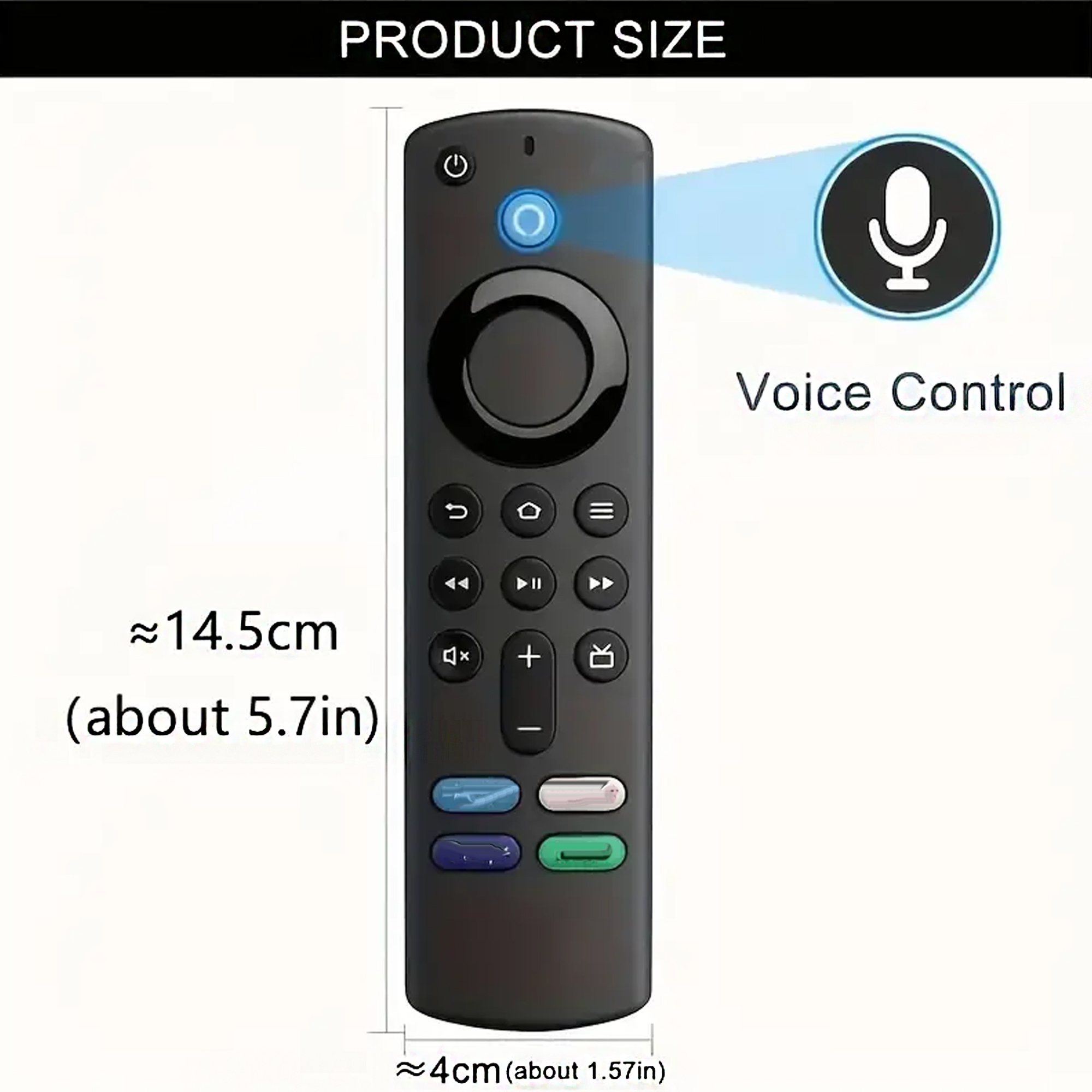 ABS รีโมทคอนโทรลโทรทัศน์ LCD TV L5B83G สําหรับ Fire TV Stick Lite BT Voice รีโมทคอนโทรล Amazon รุ่นที่สาม
